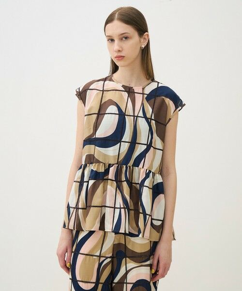 TOMORROWLAND / トゥモローランド シャツ・ブラウス | 【WEB先行予約】アイレットウェーブプリント チュチュブラウス | 詳細2