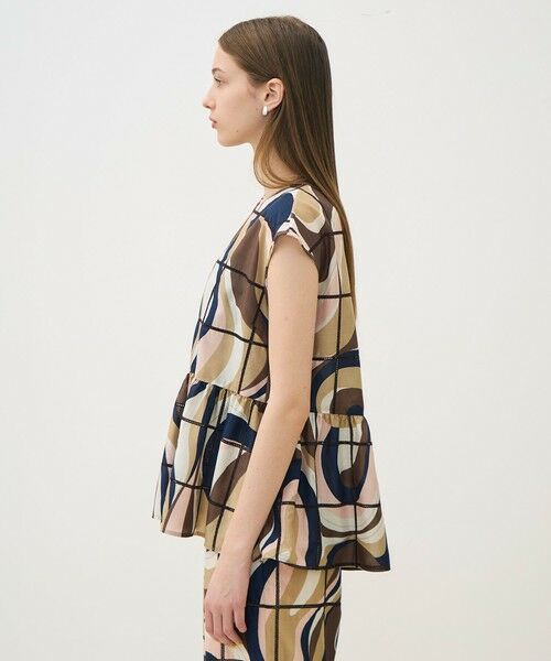 TOMORROWLAND / トゥモローランド シャツ・ブラウス | 【WEB先行予約】アイレットウェーブプリント チュチュブラウス | 詳細3