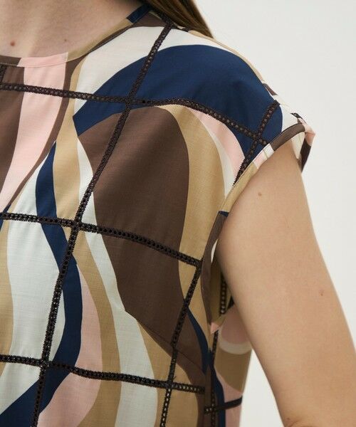 TOMORROWLAND / トゥモローランド シャツ・ブラウス | 【WEB先行予約】アイレットウェーブプリント チュチュブラウス | 詳細7