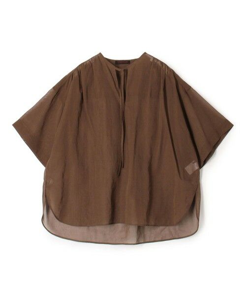 TOMORROWLAND / トゥモローランド シャツ・ブラウス | 【WEB先行予約】ルコットンオーガンジー エアリープルオーバー（49 ブラウン）