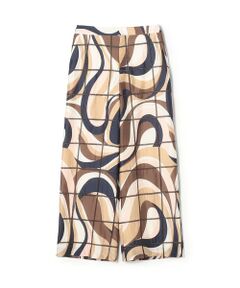 TOMORROWLAND / トゥモローランド その他パンツ | 【WEB先行予約】アイレットウェーブプリント ワイドストレートパンツ