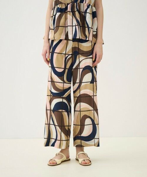 TOMORROWLAND / トゥモローランド その他パンツ | 【WEB先行予約】アイレットウェーブプリント ワイドストレートパンツ | 詳細11