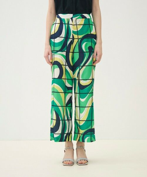 TOMORROWLAND / トゥモローランド その他パンツ | 【WEB先行予約】アイレットウェーブプリント ワイドストレートパンツ | 詳細2