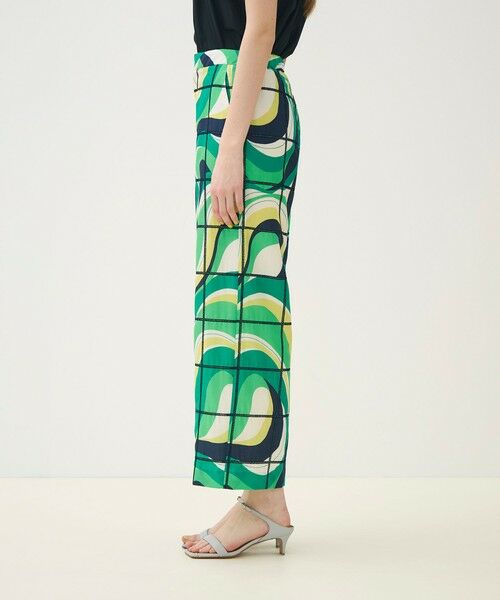TOMORROWLAND / トゥモローランド その他パンツ | 【WEB先行予約】アイレットウェーブプリント ワイドストレートパンツ | 詳細3