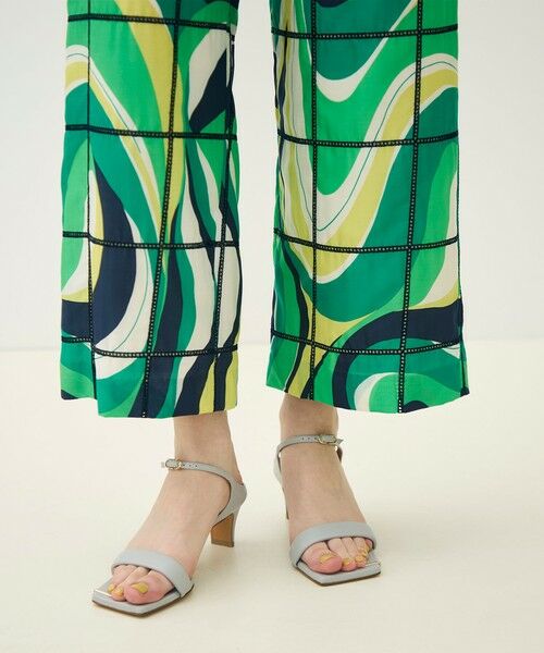 TOMORROWLAND / トゥモローランド その他パンツ | 【WEB先行予約】アイレットウェーブプリント ワイドストレートパンツ | 詳細8