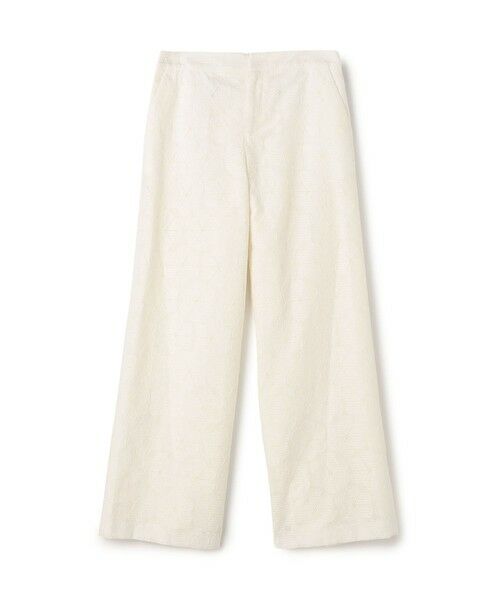 TOMORROWLAND / トゥモローランド その他パンツ | 【WEB先行予約】ブロッサムエンブロイダリー ストレートパンツ（11 ホワイト）