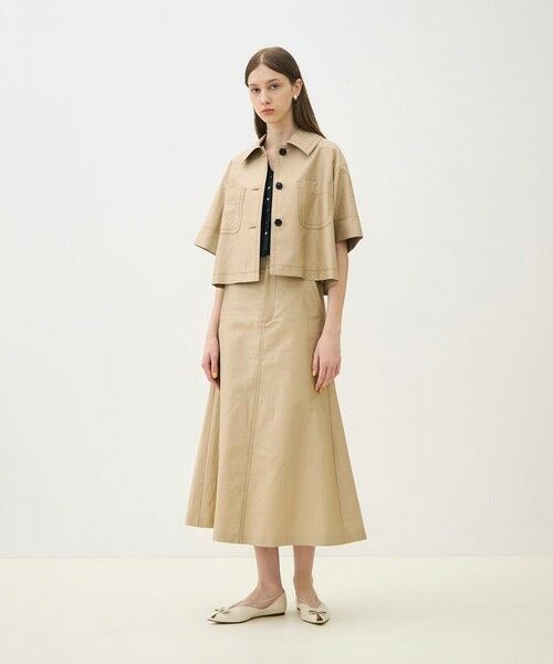 TOMORROWLAND / トゥモローランド ロング・マキシ丈スカート | 【WEB先行予約】コットンラミーモーススキン トラペーズスカート | 詳細10