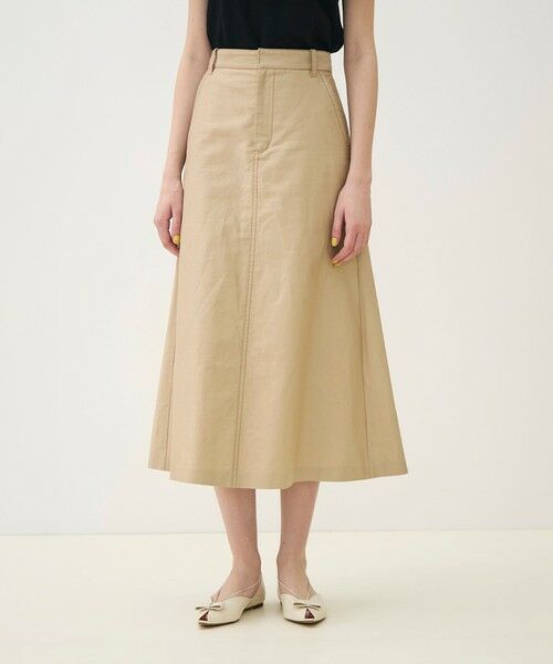 TOMORROWLAND / トゥモローランド ロング・マキシ丈スカート | 【WEB先行予約】コットンラミーモーススキン トラペーズスカート | 詳細2