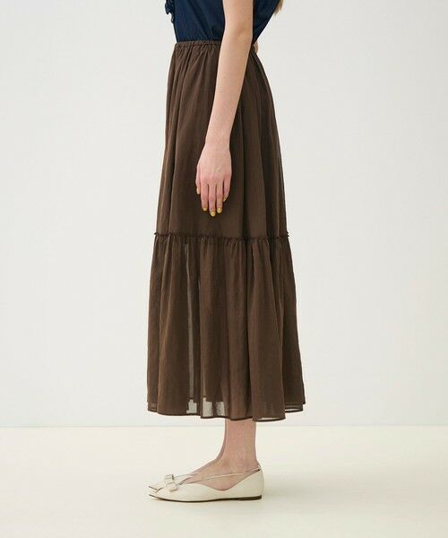 TOMORROWLAND / トゥモローランド ロング・マキシ丈スカート | 【WEB先行予約】ルコットンオーガンジー ティアードスカート | 詳細3
