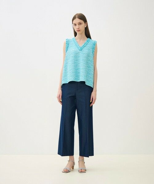 TOMORROWLAND / トゥモローランド ベスト | 【WEB先行予約】クレールファンシー フロンタブルベスト | 詳細1