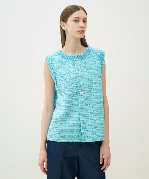 TOMORROWLAND / トゥモローランド ベスト | 【WEB先行予約】クレールファンシー フロンタブルベスト | 詳細10