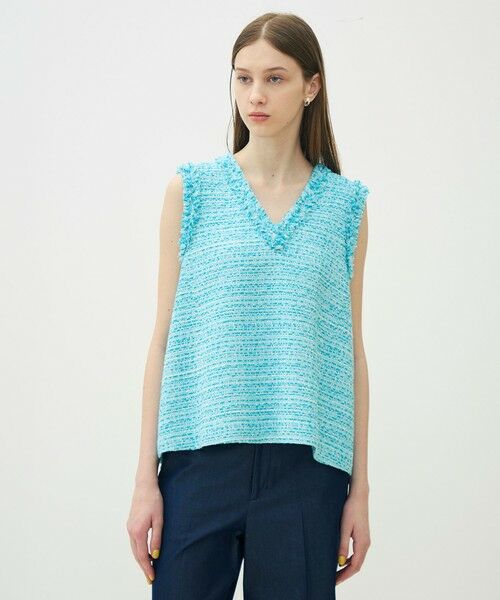 TOMORROWLAND / トゥモローランド ベスト | 【WEB先行予約】クレールファンシー フロンタブルベスト | 詳細2