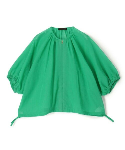 TOMORROWLAND / トゥモローランド その他トップス | 【WEB先行予約】ルコットンオーガンジー ジップアップライトブルゾン（55 グリーン）