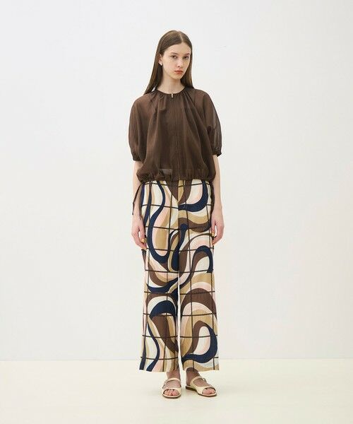 TOMORROWLAND / トゥモローランド その他トップス | 【WEB先行予約】ルコットンオーガンジー ジップアップライトブルゾン | 詳細1