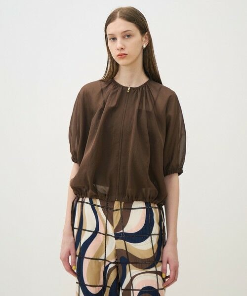 TOMORROWLAND / トゥモローランド その他トップス | 【WEB先行予約】ルコットンオーガンジー ジップアップライトブルゾン | 詳細2