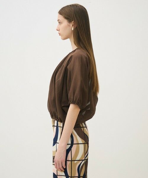 TOMORROWLAND / トゥモローランド その他トップス | 【WEB先行予約】ルコットンオーガンジー ジップアップライトブルゾン | 詳細4