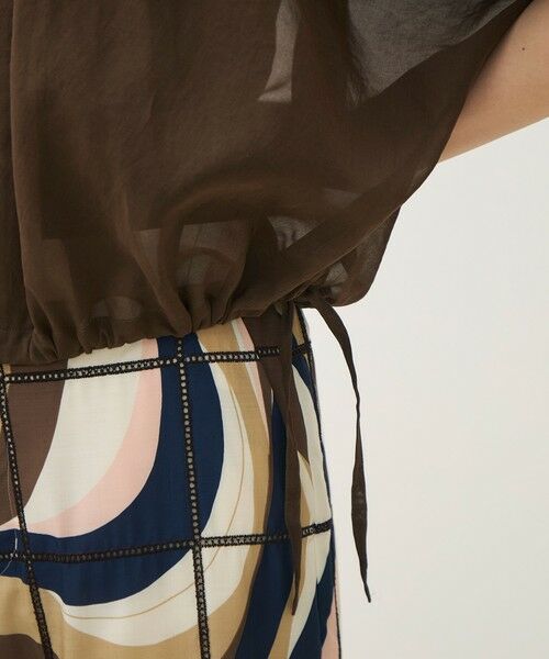 TOMORROWLAND / トゥモローランド その他トップス | 【WEB先行予約】ルコットンオーガンジー ジップアップライトブルゾン | 詳細9