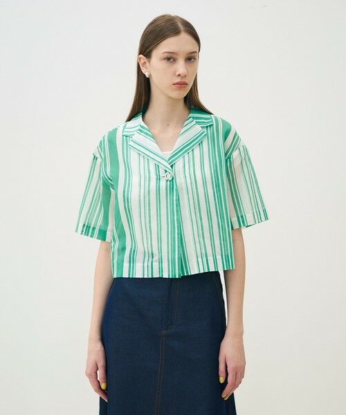 TOMORROWLAND / トゥモローランド その他トップス | 【WEB先行予約】シルクコットンランダムストライプ ライトジャケット | 詳細2