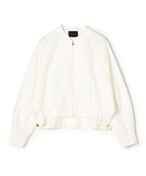 TOMORROWLAND / トゥモローランド ブルゾン | 【WEB先行予約】ブロッサムエンブロイダリー ジップアップブルゾン（11 ホワイト）