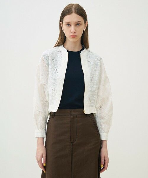 TOMORROWLAND / トゥモローランド ブルゾン | 【WEB先行予約】ブロッサムエンブロイダリー ジップアップブルゾン | 詳細2