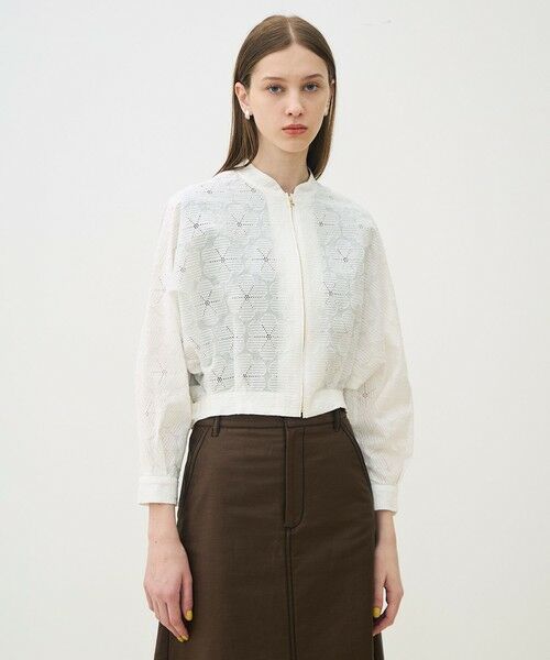 TOMORROWLAND / トゥモローランド ブルゾン | 【WEB先行予約】ブロッサムエンブロイダリー ジップアップブルゾン | 詳細3