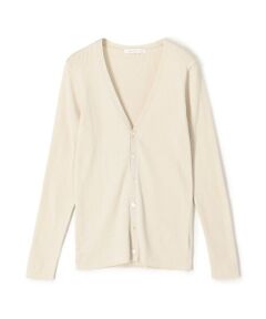 TOMORROWLAND / トゥモローランド カーディガン・ボレロ | ギザコットンリブ Vネックカーディガン