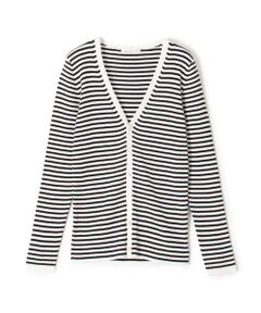 TOMORROWLAND / トゥモローランド カーディガン・ボレロ | ギザコットンリブ Vネックカーディガン