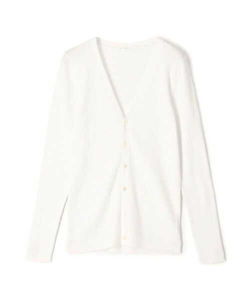 TOMORROWLAND / トゥモローランド カーディガン・ボレロ | ギザコットンリブ Vネックカーディガン（11 ホワイト）