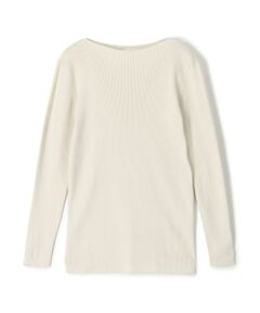 TOMORROWLAND / トゥモローランド ニット・セーター | ギザコットンリブ ボートネックプルオーバー