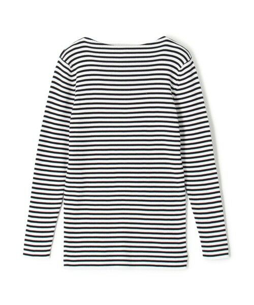 TOMORROWLAND / トゥモローランド ニット・セーター | ギザコットンリブ ボートネックプルオーバー（64 ネイビー系）