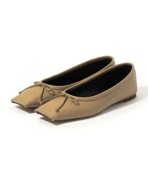 TOMORROWLAND / トゥモローランド バレエシューズ | CHEMBUR SQ FLAT STUDS BALLET シューズ | 詳細1