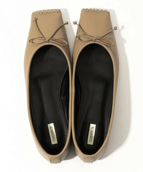 TOMORROWLAND / トゥモローランド バレエシューズ | CHEMBUR SQ FLAT STUDS BALLET シューズ | 詳細7