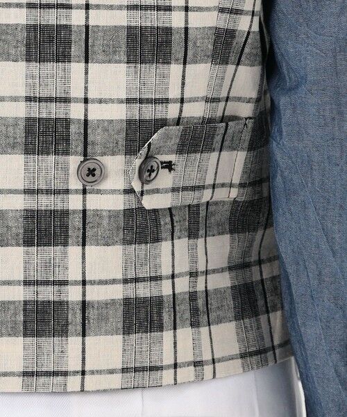 TOMORROWLAND / トゥモローランド ベスト | ERRICO FORMICOLA リネンコットン チェックベスト | 詳細9