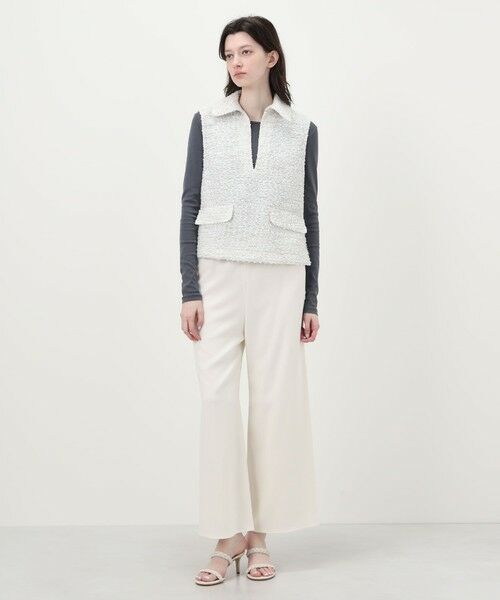 TOMORROWLAND / トゥモローランド ベスト | フリンジヤーンツイード プルオーバーベスト | 詳細1