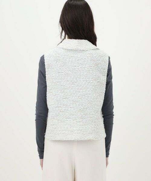 TOMORROWLAND / トゥモローランド ベスト | フリンジヤーンツイード プルオーバーベスト | 詳細5