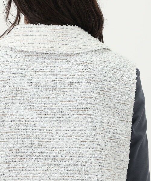 TOMORROWLAND / トゥモローランド ベスト | フリンジヤーンツイード プルオーバーベスト | 詳細7