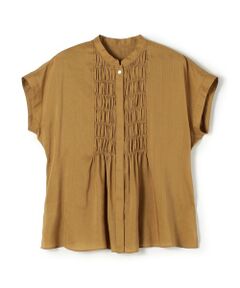 TOMORROWLAND / トゥモローランド シャツ・ブラウス | スムースラミー フロントシャーリングブラウス