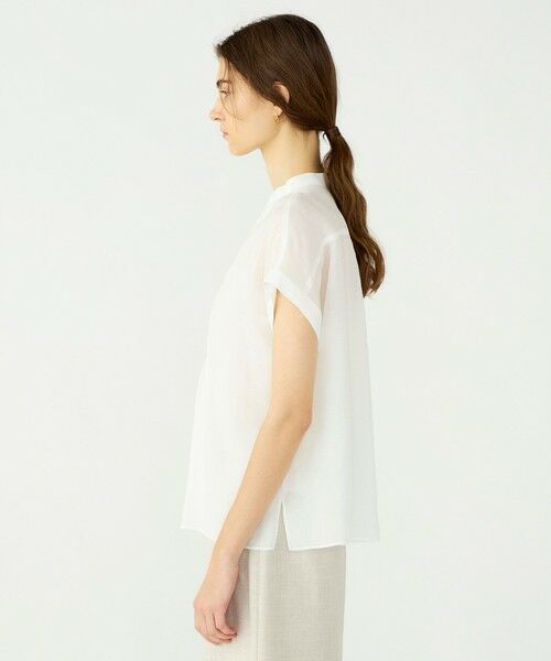 TOMORROWLAND / トゥモローランド シャツ・ブラウス | スムースラミー フロントシャーリングブラウス | 詳細4