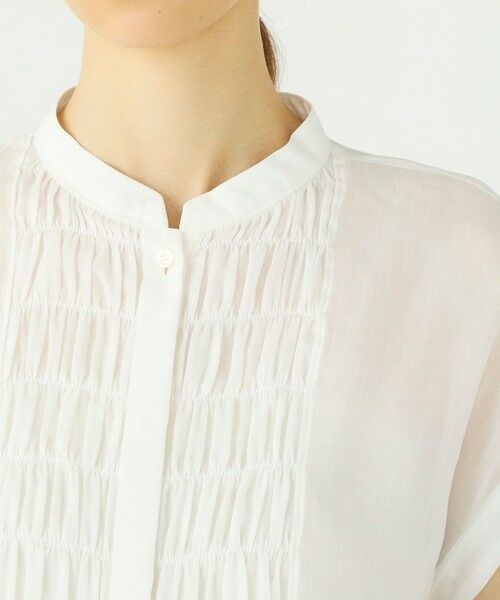 TOMORROWLAND / トゥモローランド シャツ・ブラウス | スムースラミー フロントシャーリングブラウス | 詳細6