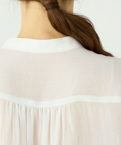 TOMORROWLAND / トゥモローランド シャツ・ブラウス | スムースラミー フロントシャーリングブラウス | 詳細7