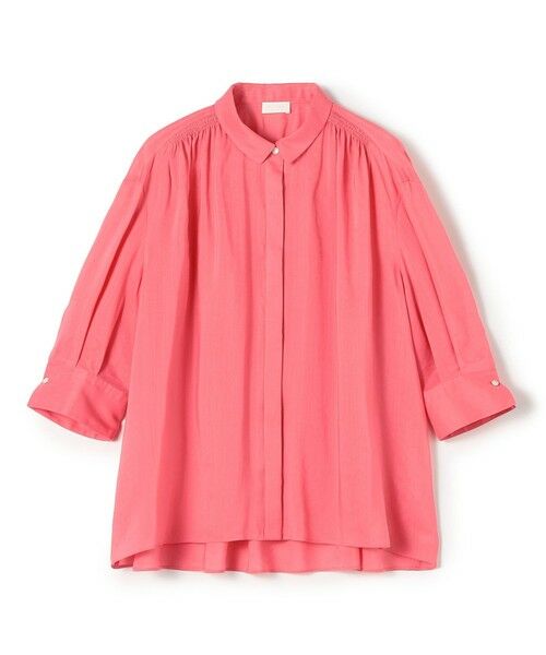 TOMORROWLAND / トゥモローランド シャツ・ブラウス | スムースラミー ハーフスリーブブラウス（33 ピンク）