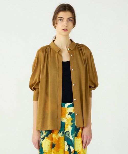 TOMORROWLAND / トゥモローランド シャツ・ブラウス | スムースラミー ハーフスリーブブラウス | 詳細2