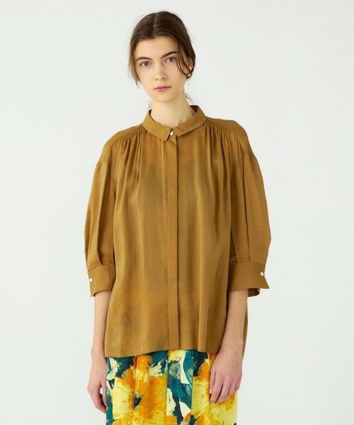 TOMORROWLAND / トゥモローランド シャツ・ブラウス | スムースラミー ハーフスリーブブラウス | 詳細3