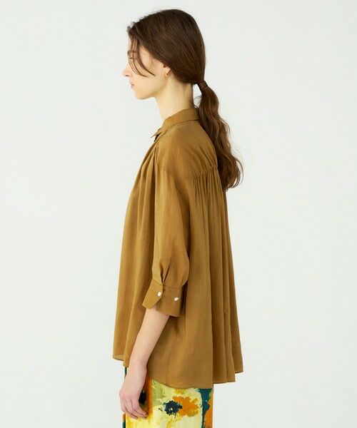 TOMORROWLAND / トゥモローランド シャツ・ブラウス | スムースラミー ハーフスリーブブラウス | 詳細4