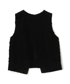 TOMORROWLAND / トゥモローランド シャツ・ブラウス | グリッドカットジャカード ノースリーブブラウス