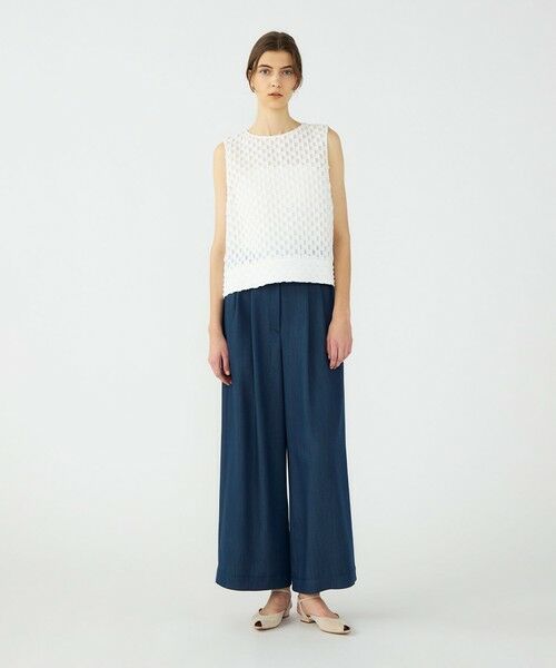 TOMORROWLAND / トゥモローランド シャツ・ブラウス | グリッドカットジャカード ノースリーブブラウス | 詳細1