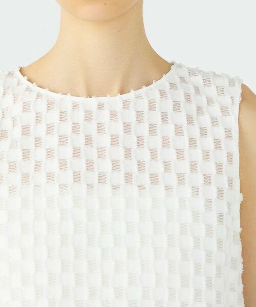 TOMORROWLAND / トゥモローランド シャツ・ブラウス | グリッドカットジャカード ノースリーブブラウス | 詳細5