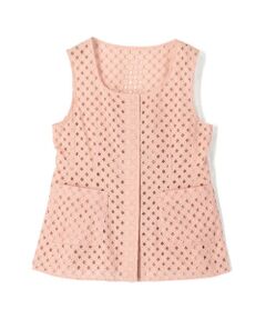 TOMORROWLAND / トゥモローランド その他トップス | コモンフラワーエンブロイダリー Uネックジレブラウス