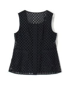 TOMORROWLAND / トゥモローランド その他トップス | コモンフラワーエンブロイダリー Uネックジレブラウス