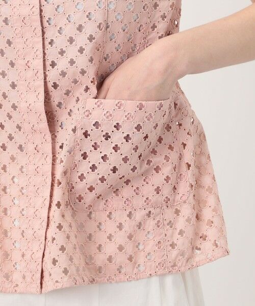 TOMORROWLAND / トゥモローランド その他トップス | コモンフラワーエンブロイダリー Uネックジレブラウス | 詳細8